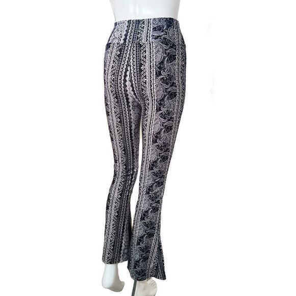 High-Waist Stretch Flare Pants - Boho Black (S) - Picture 1 of 10